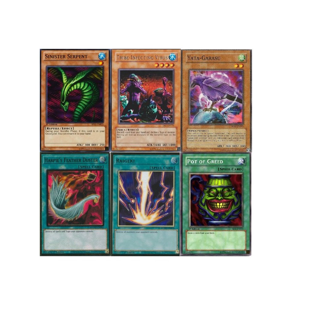 Yugioh Retro Pre Goat Control Format Deck - Yata Garasu Sinister Serpent Raigeki